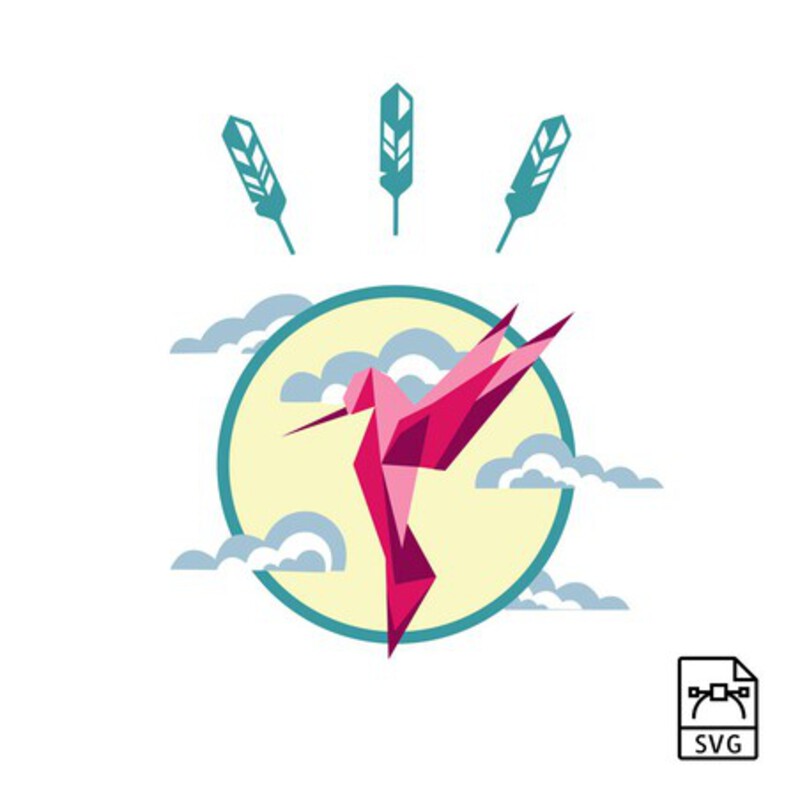 Hummingbird - Vector graphics - Vector graphic, format: svg. Download for personal, private and non-commercial use. 