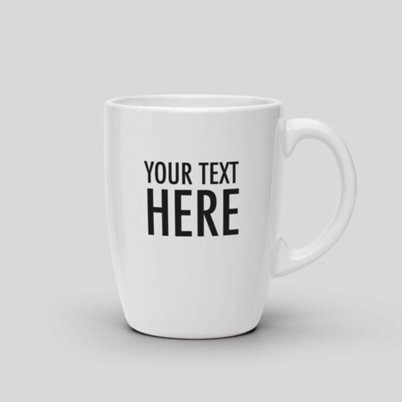 Customizable mug - White Ceramic Mug. 325ml 